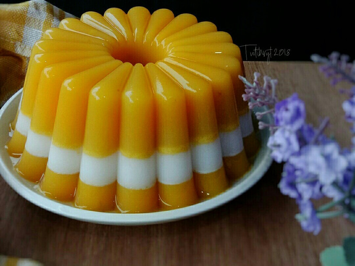 Anti Ribet, Bikin Pudding Mangga Lapis fiber creme Menu Enak