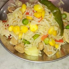 Corn Vegetable Pulao A picture of Corn Vegetable Pulao.