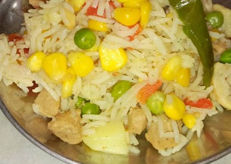 Step-by-Step Guide to Prepare Quick Corn Vegetable Pulao