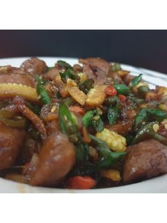 Foto resep Oseng bakso pedas manis
