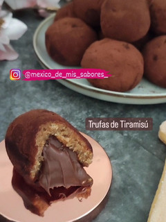 Una foto de 💥 TRUFAS DE TIRAMISÚ, RELLENAS DE Nutella 💥