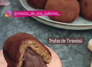 Una foto de 💥 TRUFAS DE TIRAMISÚ, RELLENAS DE Nutella 💥