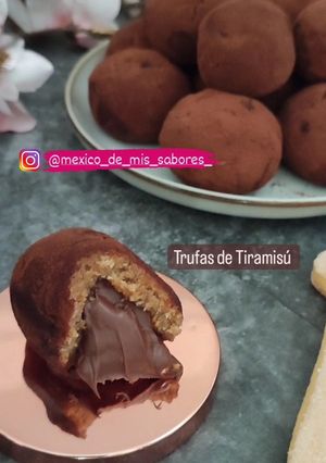 Una foto de 💥 TRUFAS DE TIRAMISÚ, RELLENAS DE Nutella 💥