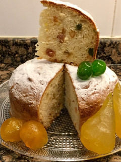 Foto principal de Bizcochuelo de Maizena con frutas confitadas