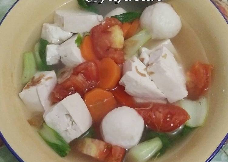 Sup Tahu Campur Bakso Ikan