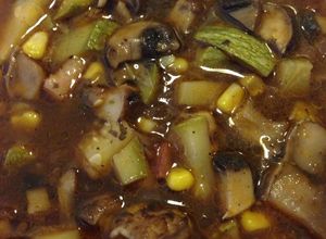 Una foto de Picadillo de hongos portobello #SinGluten