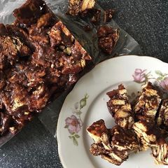 Kek Batik / Marie Biscuits Cake - NO BAKE A picture of Kek Batik / Marie Biscuits Cake - NO BAKE.