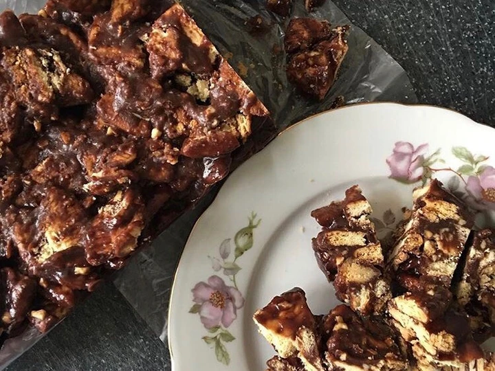 Recipe Kek Batik / Marie Biscuits Cake - NO BAKE the Can Spoil the Tongue Really delicious