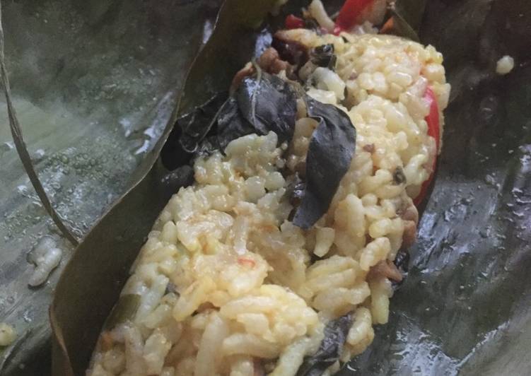 Pepes Nasi Ampela Usus / Pepes Nasi Purwakarta