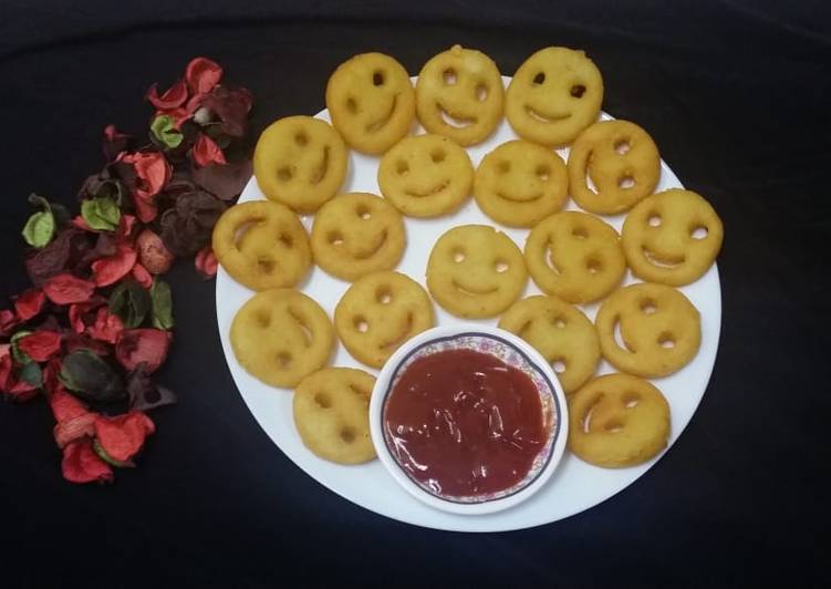 Step-by-Step Guide to Prepare Super Quick Homemade Potato Smiley&#39;s