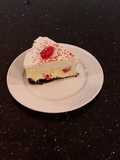 White Chocolate Cherry Truffle Cheesecake