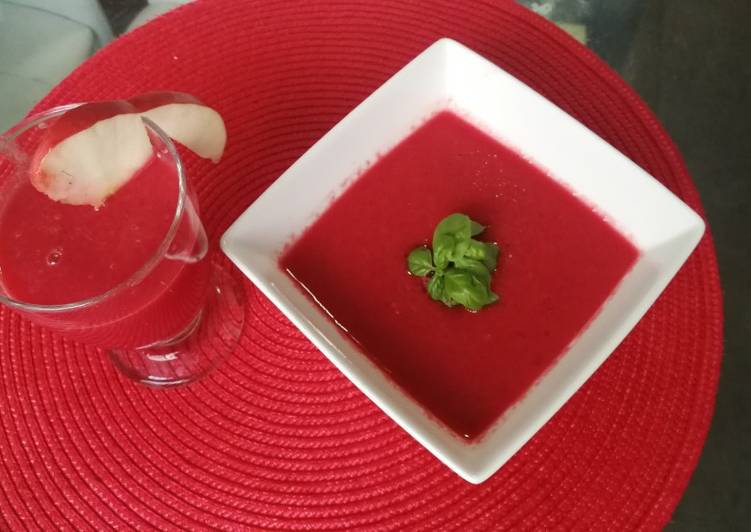Gazpacho de Sandía y remolacha 🌱vegano