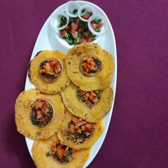 A picture of Mini vegetables uthappam.