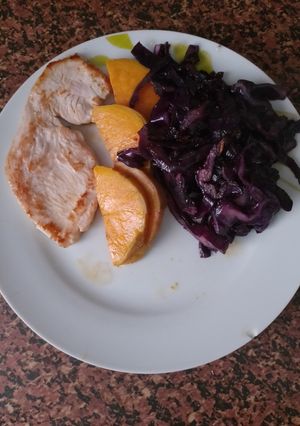 Una foto de Lombarda Salteada