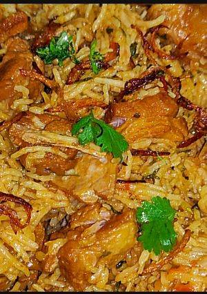 A picture of Hyderabadi Mutton Tahari.