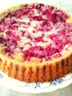 Una foto de Tarta de arándanos en freidora de aire COSORI 5, 5 L