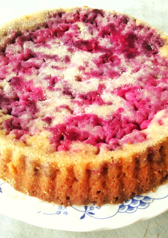 Una foto de Tarta de arándanos en freidora de aire COSORI 5, 5 L