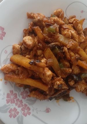 عکسی از دستور واویشکای مرغ
