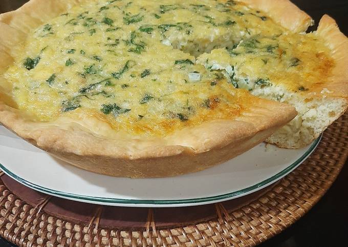 Spinach & Cheese Quiche