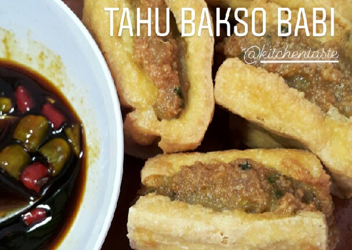 TAHU BAKSO BABI GORENG (FRIED PORK TOFU) ala Kitchentaste