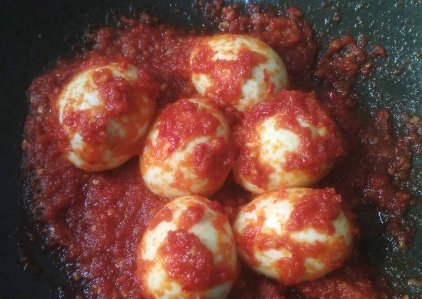 Balado telur bulat