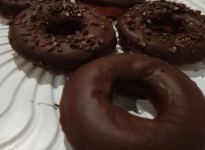 Foto de Rosquinhas com cobertura de chocolate