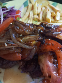 Una foto de Bistec criollo