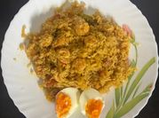A picture of shrimp biryani