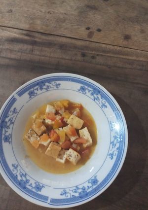 Hình của món Đậu hũ sốt cà.