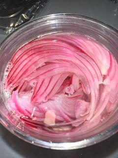 A picture of Pickled Red Onion.