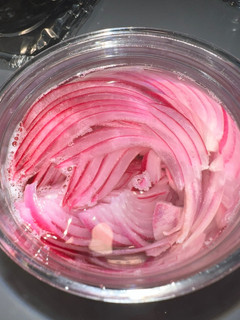 A picture of Pickled Red Onion.