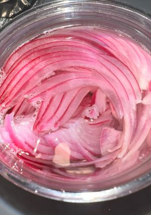 A picture of Pickled Red Onion.