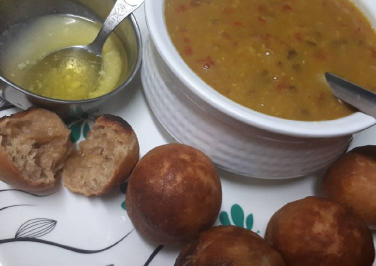 How to Make Ultimate Dal baatis in appe pan