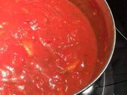 A picture of oregano marinara sauce