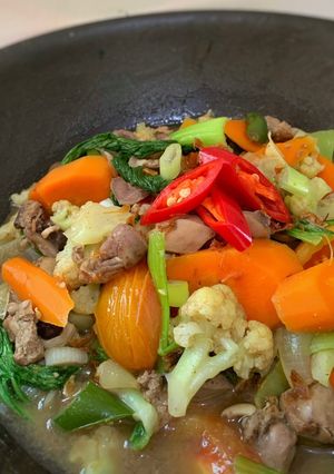 Foto resep Capcay Kuah Hati Ayam