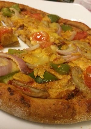 A picture of Lemon zest pizza.