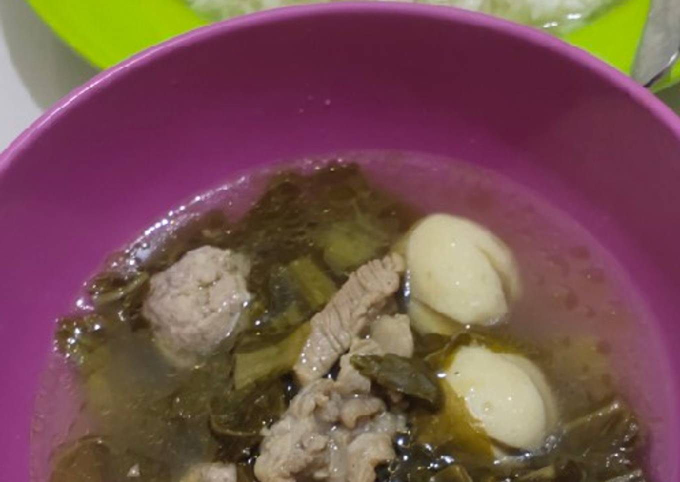 Sup sayur asin (non halal)