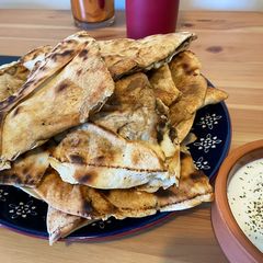 A picture of Lebanese Arayes Kafta - A quick and easy tasty lunch.