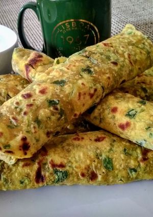 A picture of Methi paratha/Thepla.