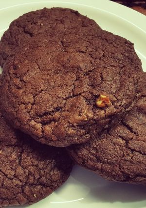 Una foto de Galletitas de chocolate con almendras