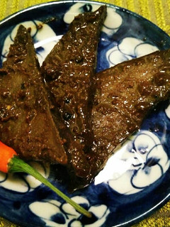 Hình của món Gan rim khô Đà Nẵng.
