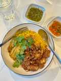 ข้าวหมกไก่ + ไก่ทอด