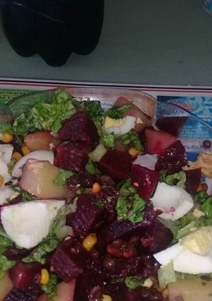 Una foto de Ensalada de remolacha
