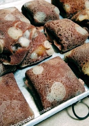 Foto resep Pancake fla pisang coklat