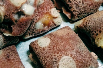 Cara Bikin Pancake fla pisang coklat Kekinian
