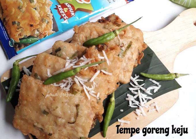 Tempe goreng keju