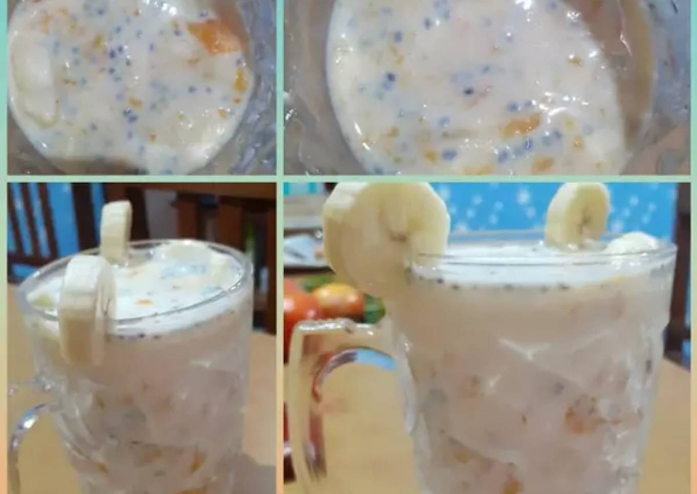 Banana Mango chia seed Smoothie (Summer Special)