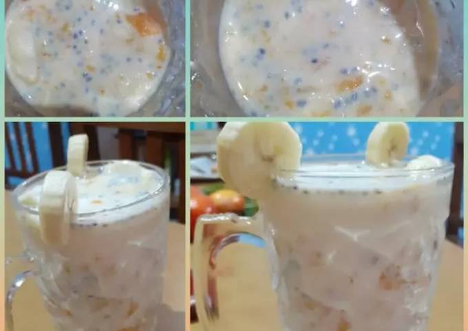Recipe: Appetizing Banana Mango chia seed Smoothie (Summer Special)