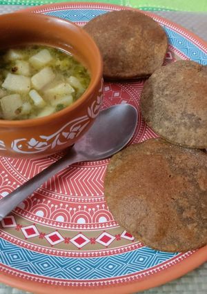 फलहारी पूरी-सब्जी (Falahari Poori Sabji Recipe in Hindi) रेसिपी मुख्य फोटो