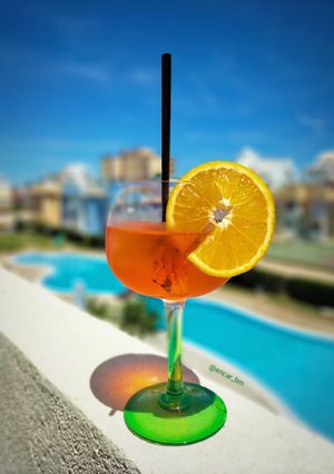 Una foto de Aperol spritz